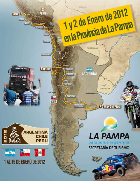 Mapa Dakar 2012
