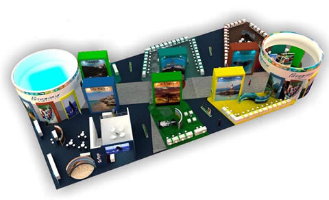 isla del Ente Patagonia Argentina en la FIT 2012.