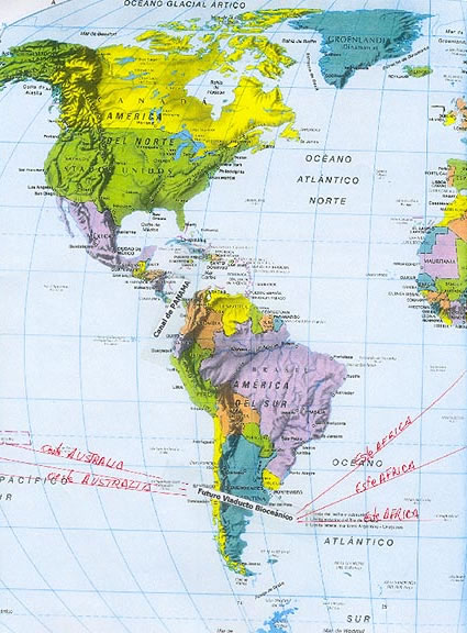 Viaducto Bioce&aacute;nico de Bah&iacute;a Blanca (Argentina) a Talca (Chile)