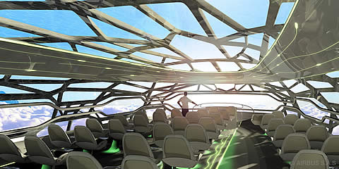 Airbus present&oacute; su concepto de cabina del futuro