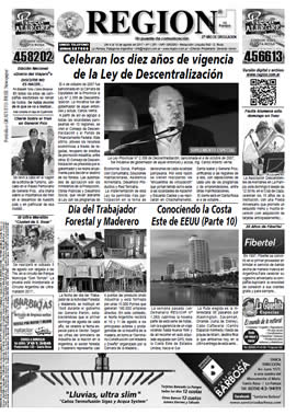 Tapa de Semanario REGION
