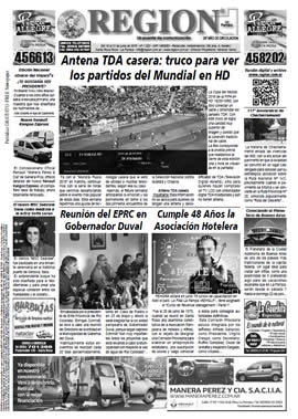 Tapa de Semanario REGION